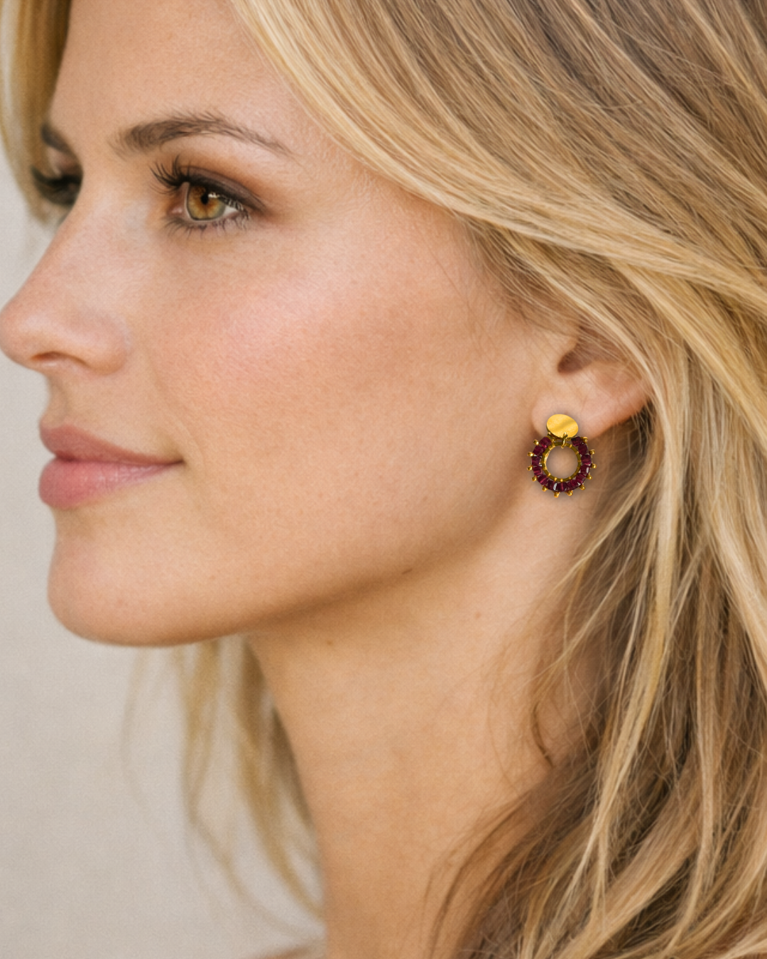 Boucles d'oreilles Ambre