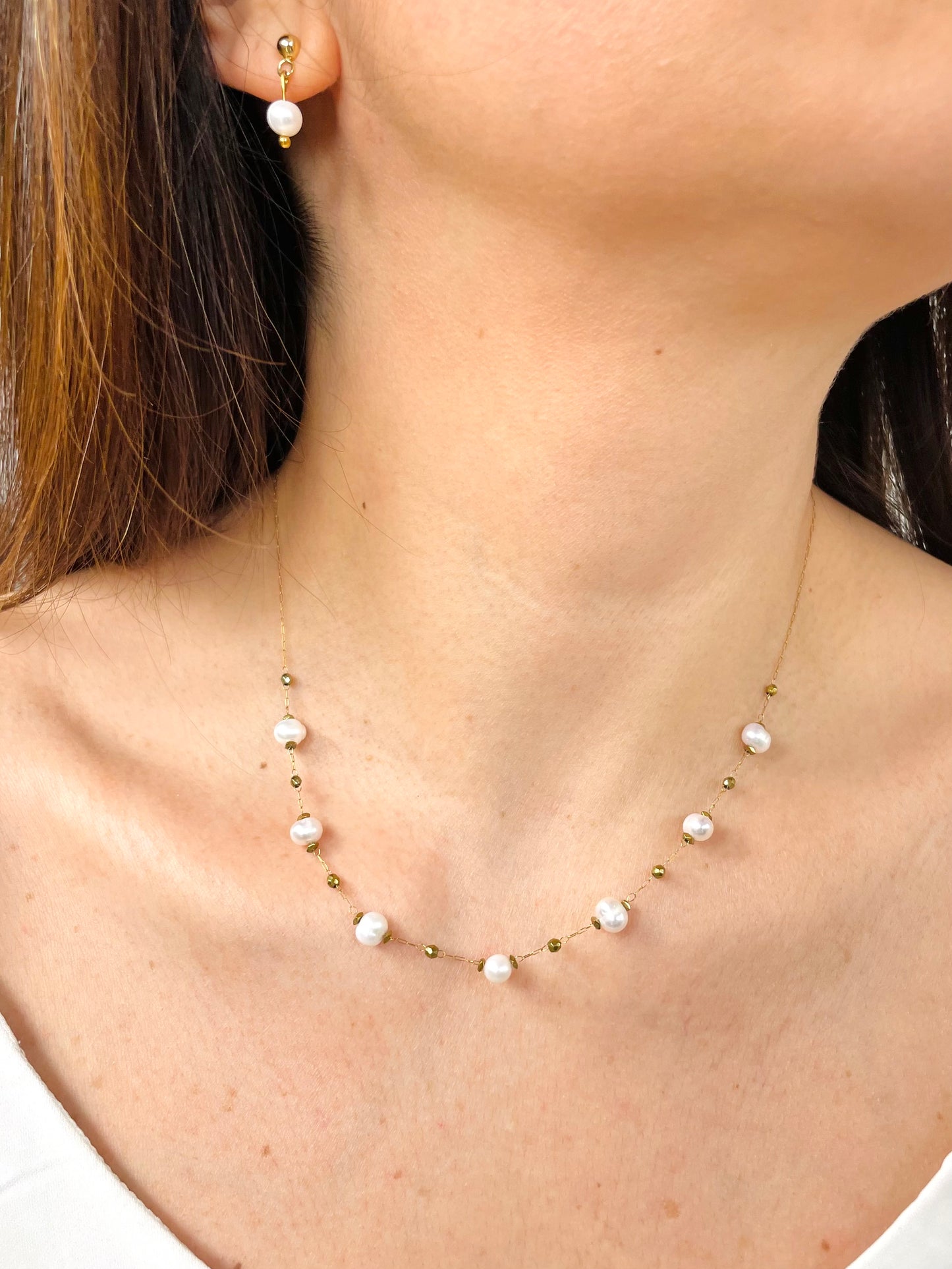 Collier perle d'eau douce