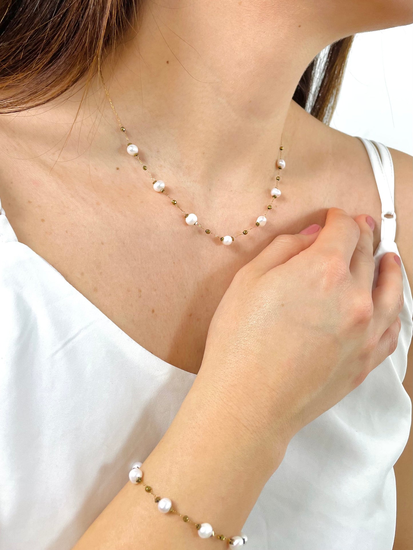 Collier perle d'eau douce