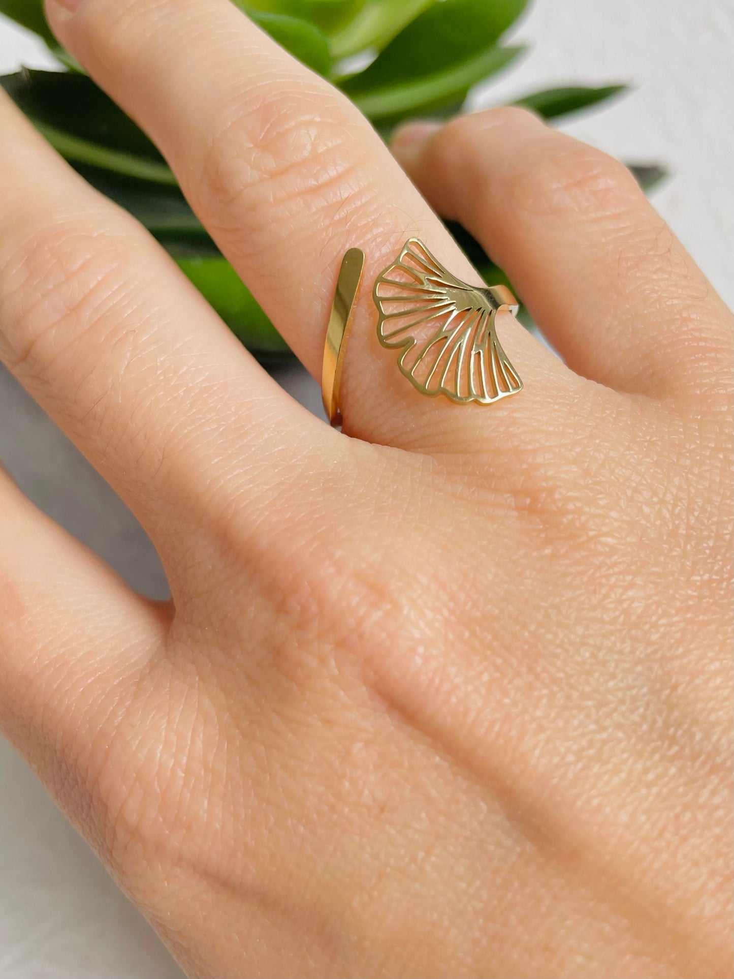 Bague Ginkgo