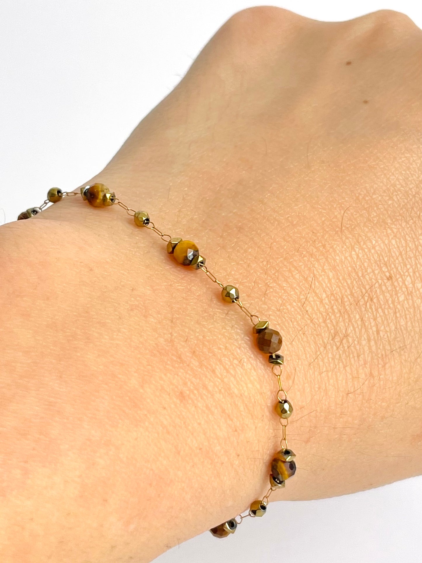 Bracelet pierres naturelle œil de tigre