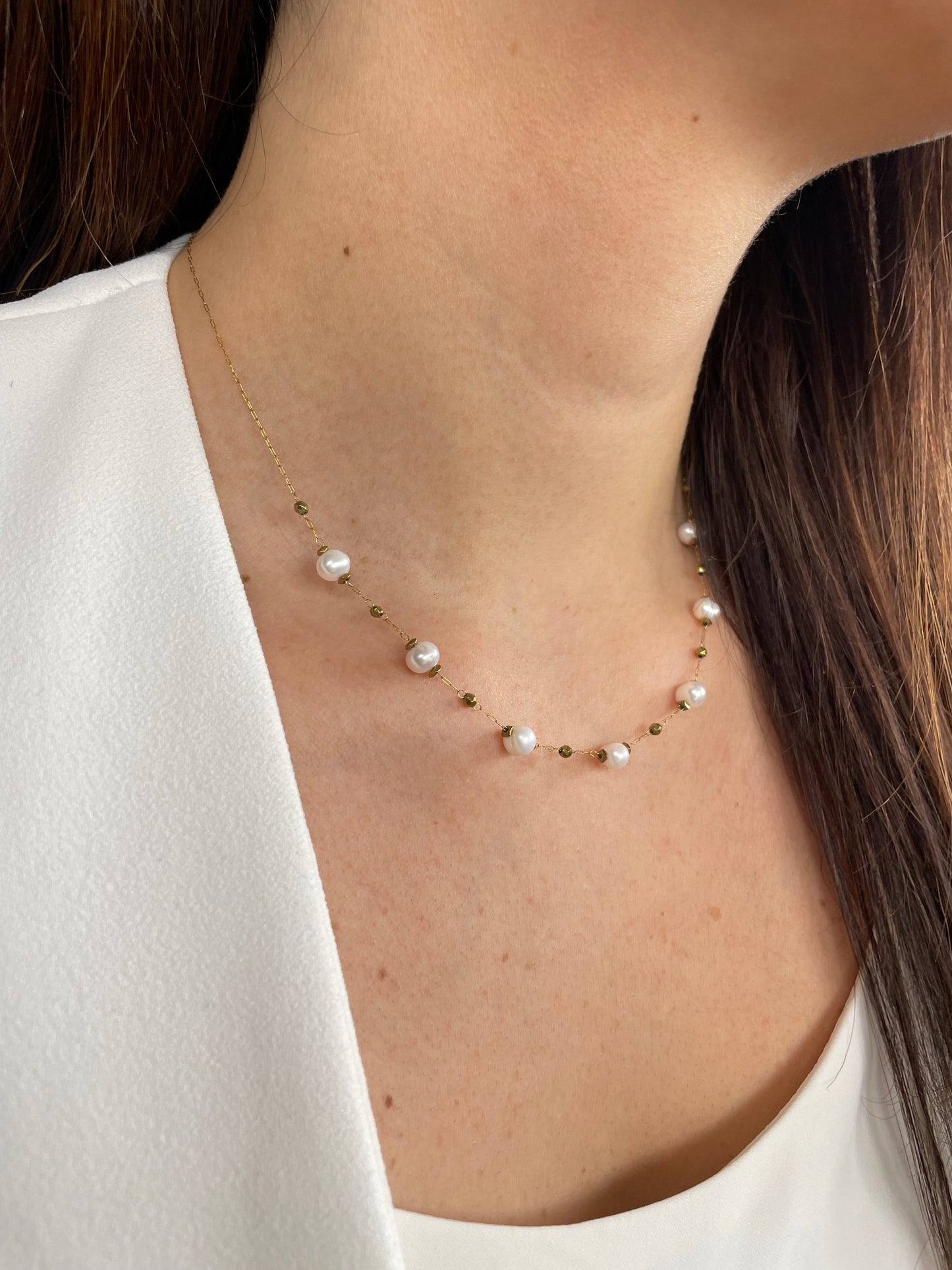 Collier perle d'eau douce