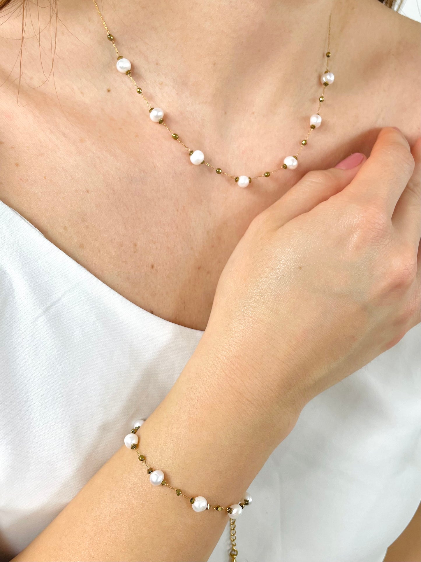 Collier perle d'eau douce