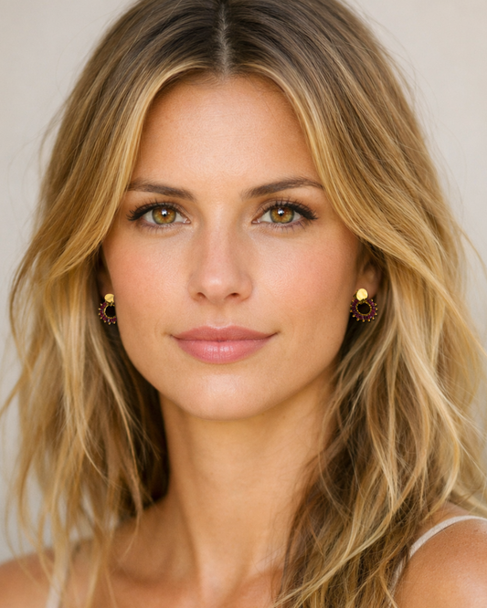 Boucles d'oreilles Ambre