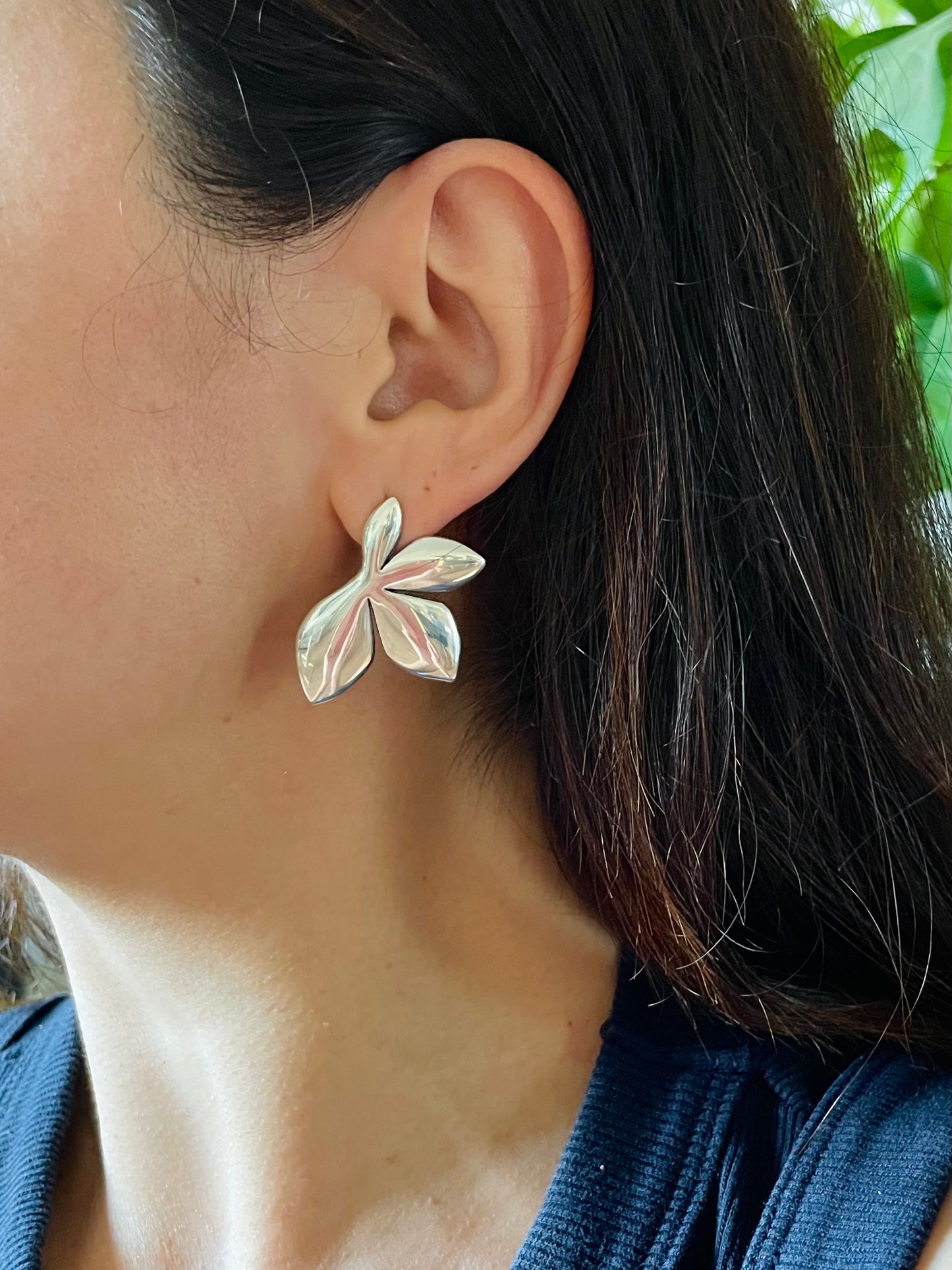 Boucles d’oreilles Flor bombée