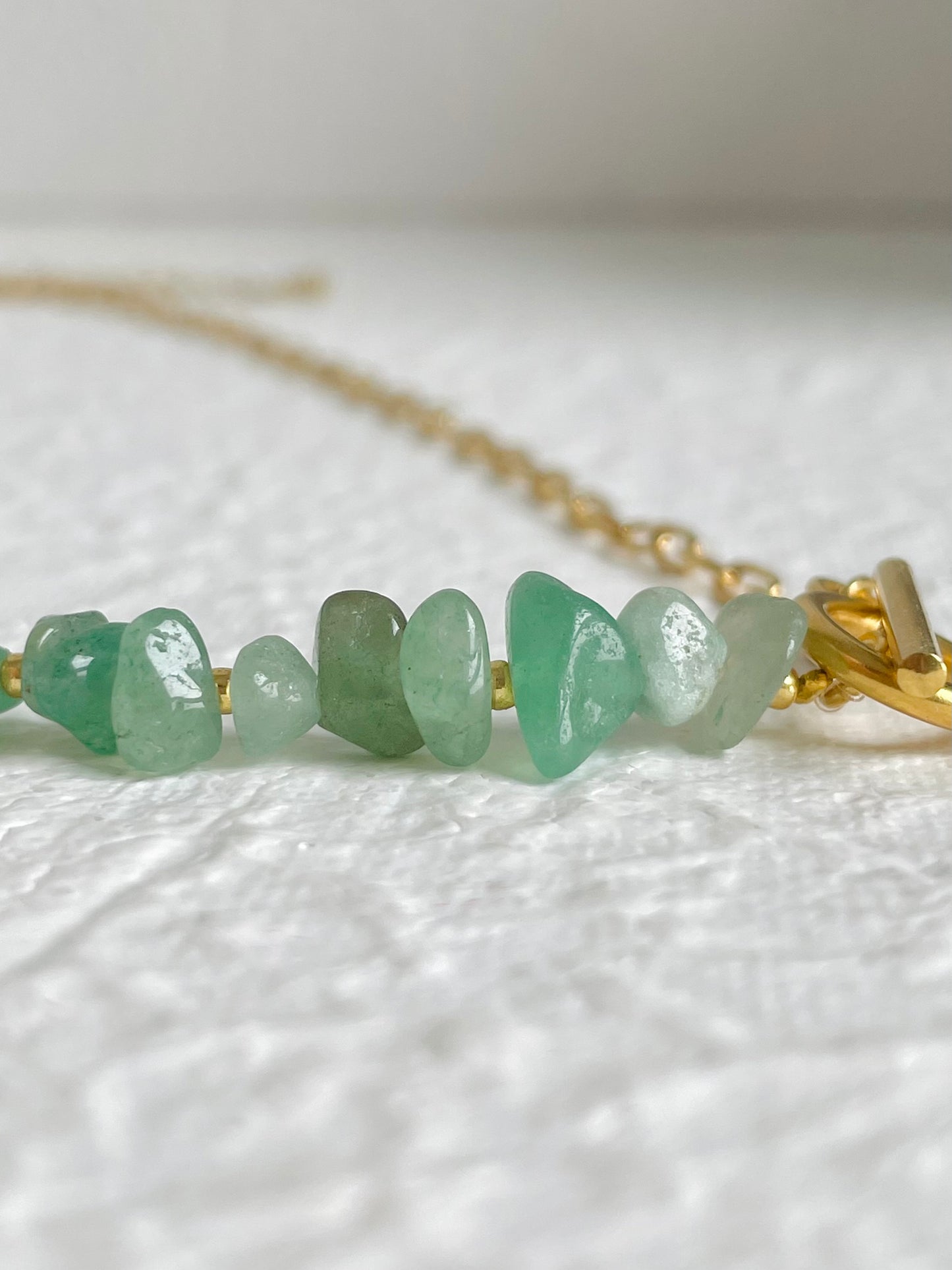 Collier chaîne et aventurine