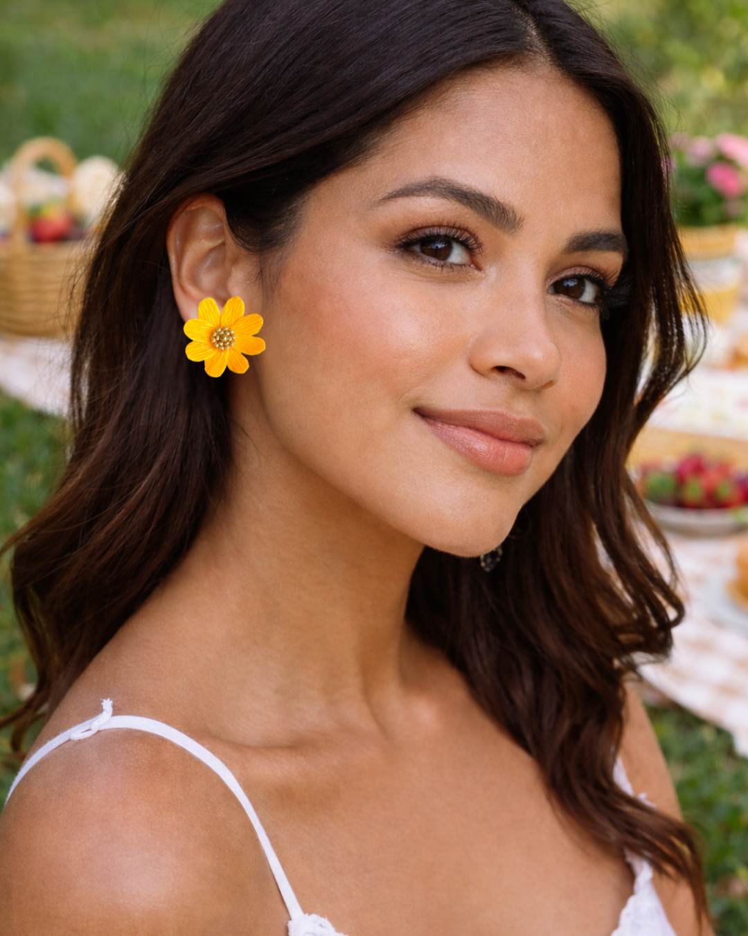 Boucle d'oreille Marguerite